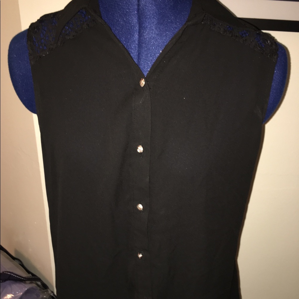Black lace shirt